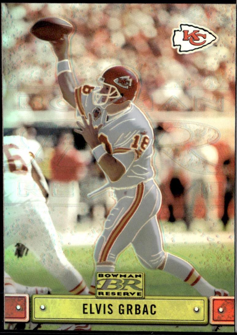 Elvis Grbac #28 Football Cards 2000 Bowman Reserve