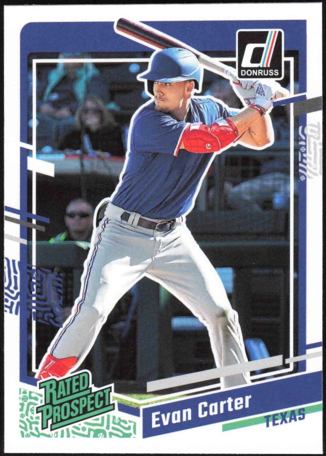 Evan Carter #42 Baseball Cards 2023 Panini Donruss