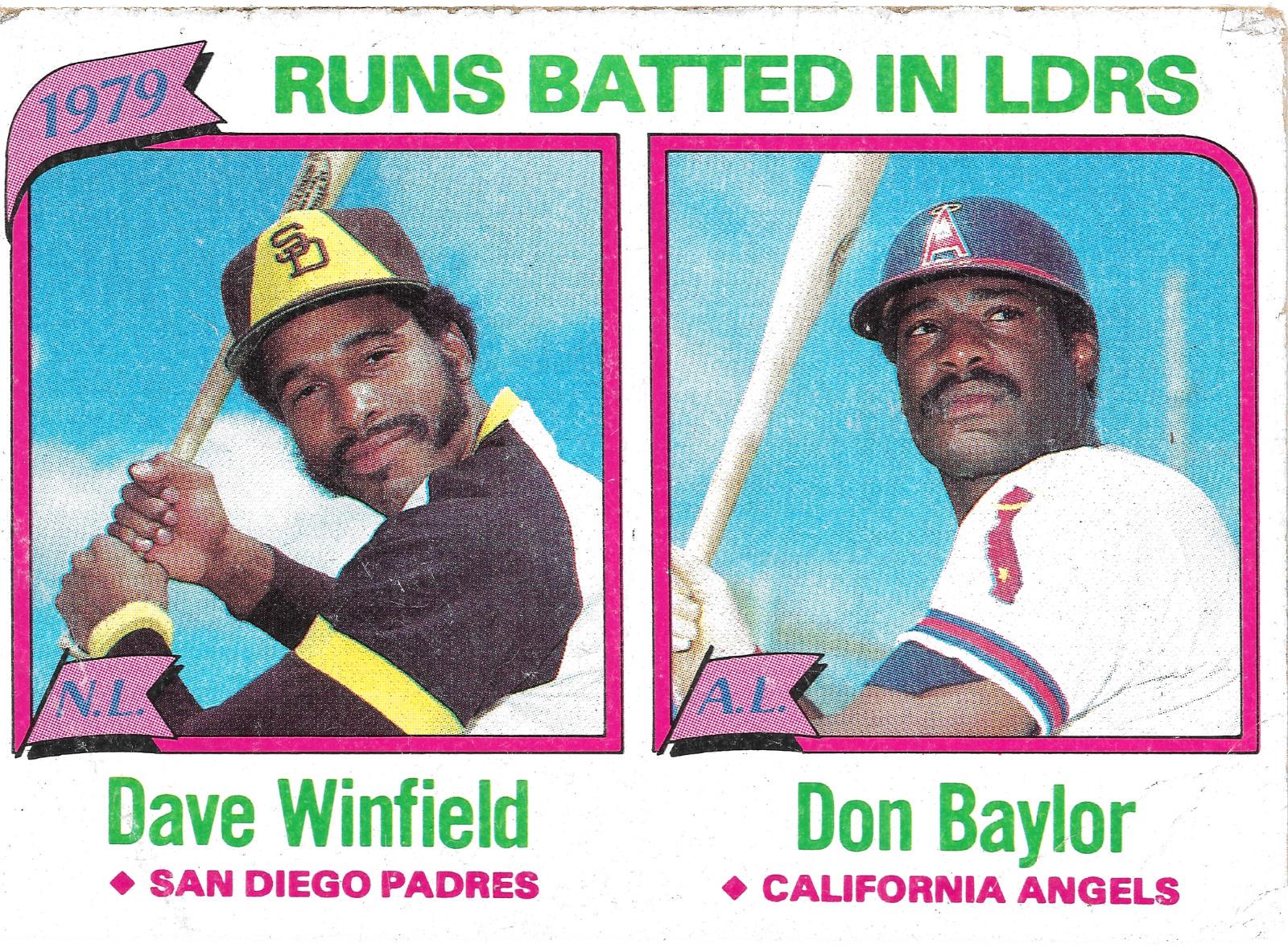 1979 RUNS BATTED IN LDRS #203 Baseball Cards 1980 Topps