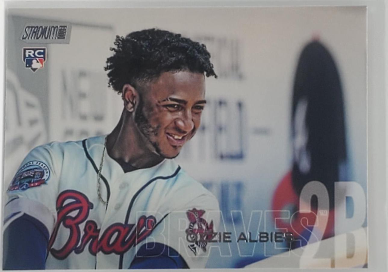 Ozzie Albies #110 Baseball Cards 2018 Stadium Club
