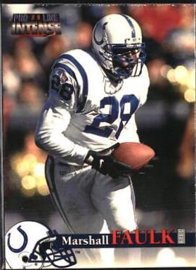 Marshall Faulk #8 Football Cards 1996 Pro Line II Intense