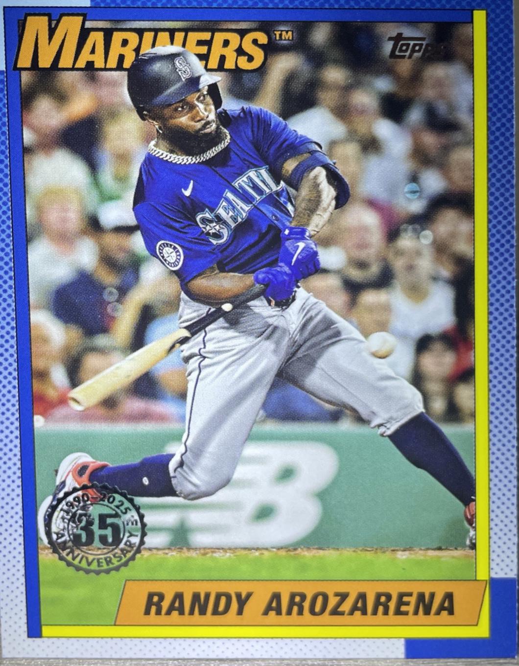 Randy Arozarena #T90-73 Baseball Cards 2025 Topps 1990