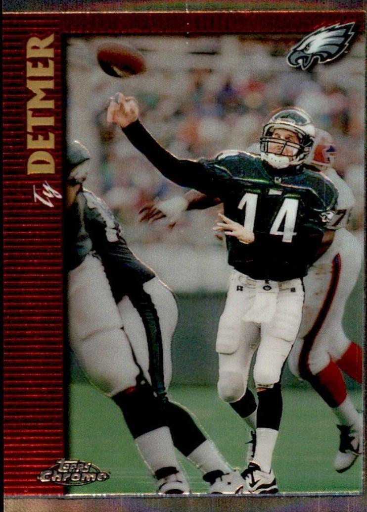 Ty Detmer #13 Football Cards 1997 Topps Chrome