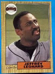 Jeffrey Leonard #280 Baseball Cards 1987 O Pee Chee