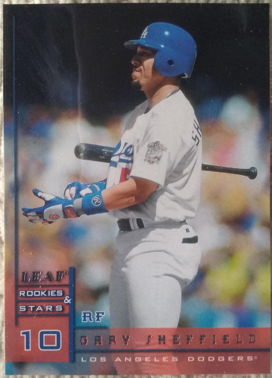 Gary Sheffield #9 Baseball Cards 1998 Leaf Rookies & Stars