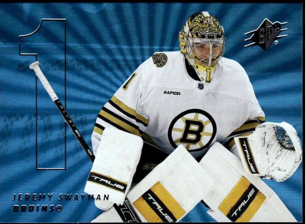 Jeremy Swayman #1 Hockey Cards 2024 SPx