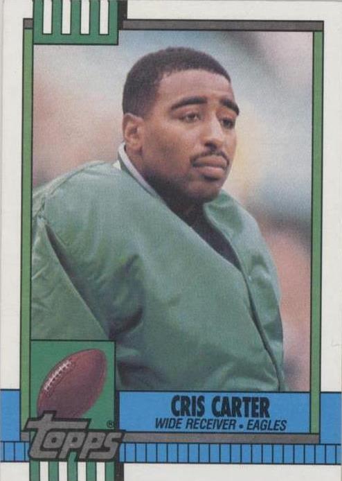 Cris Carter #92 Football Cards 1990 Topps