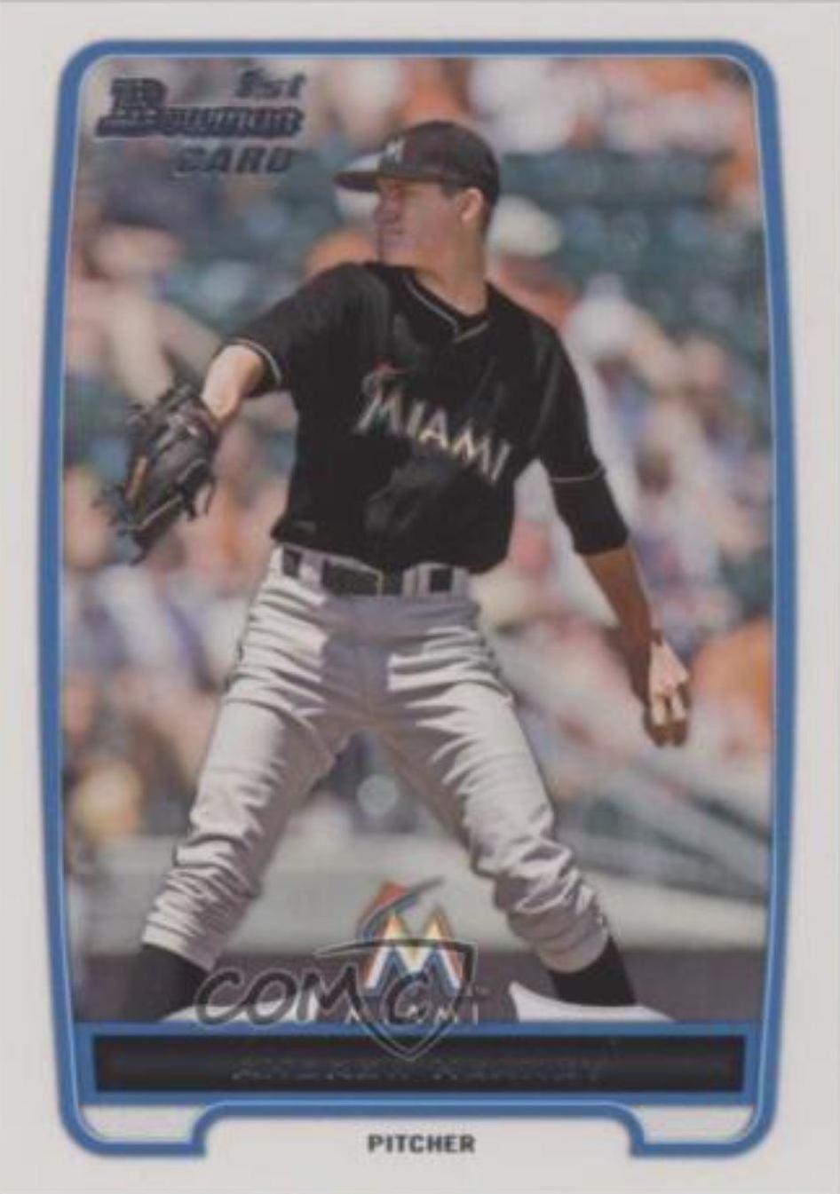 Andrew Heaney #12 Baseball Cards 2012 Bowman Draft Picks & Prospects