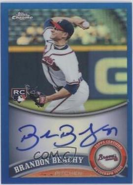 Brandon Beachy [Blue Refractor Autograph] #176