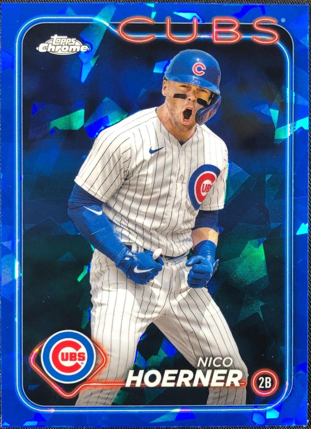 Nico Hoerner #204 2024 Topps Chrome Sapphire Baseball