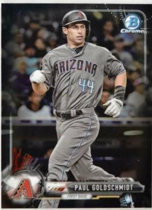 Paul Goldschmidt #3 Baseball Cards 2017 Bowman Chrome