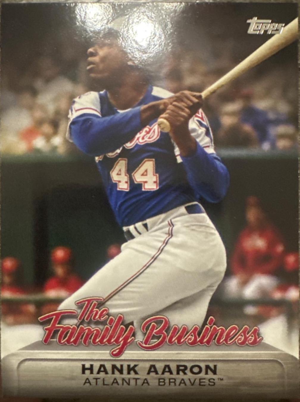 Hank Aaron #FB-11 Baseball Cards 2019 Topps Update the Family Business