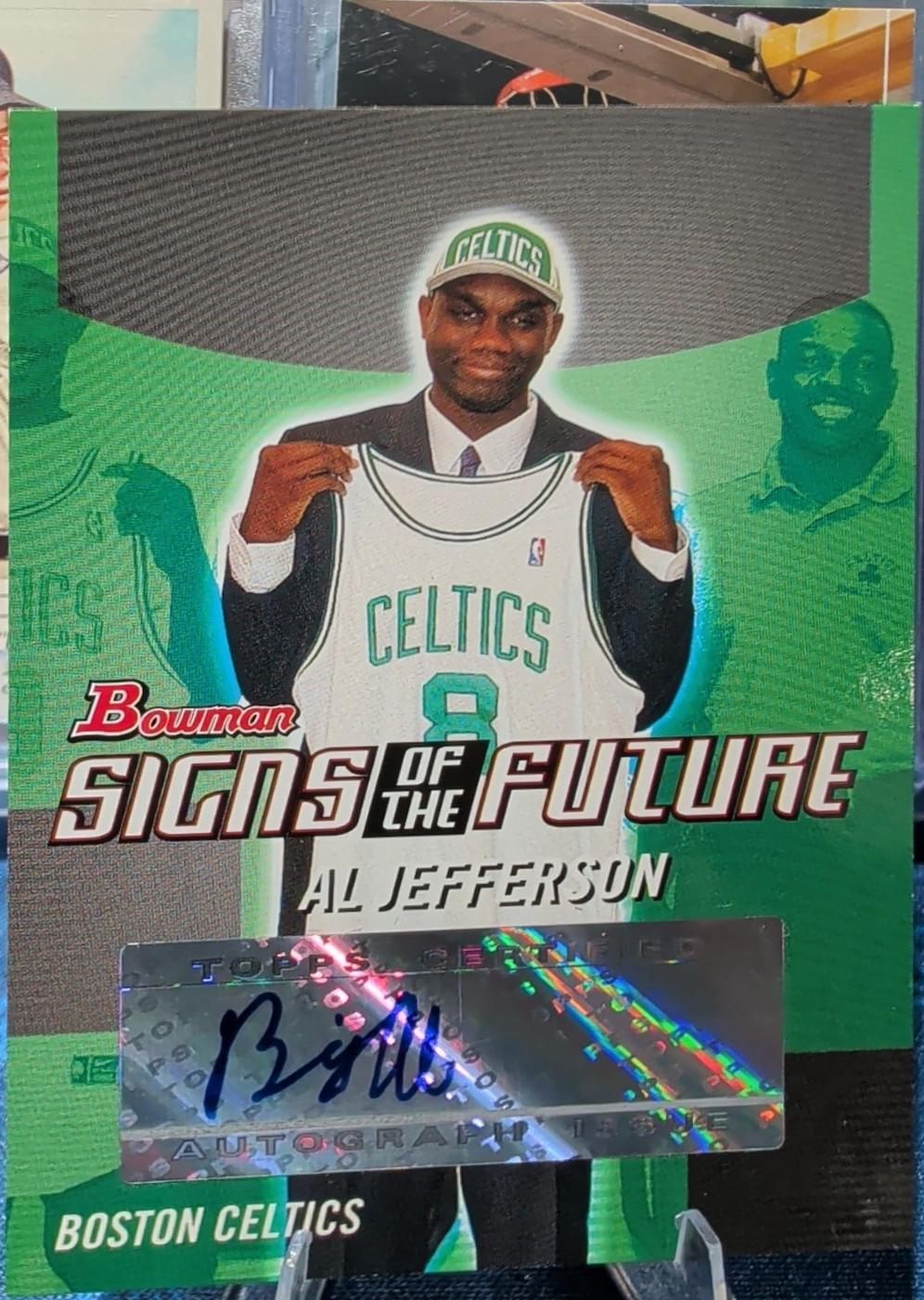 Al Jefferson #SOF-AJ 2004-05 Bowman Basketball Signs of the Future