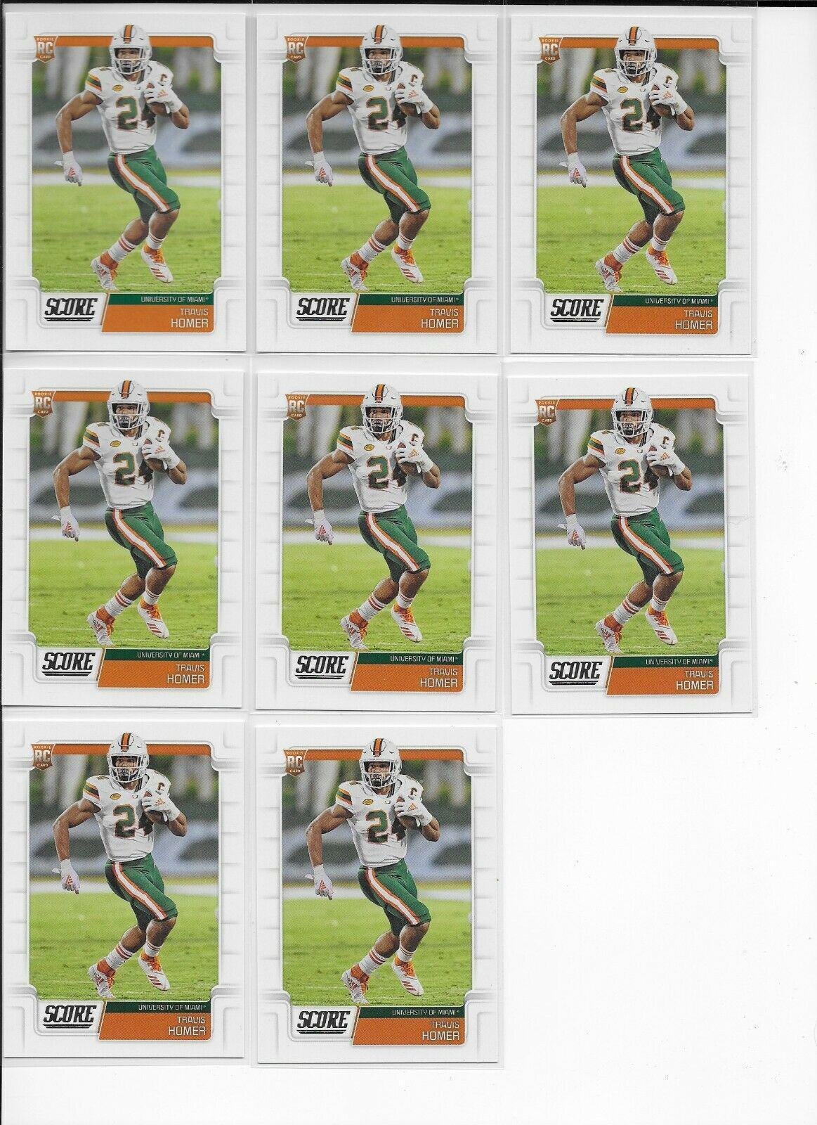 Travis Homer #418 Football Cards 2019 Panini Score