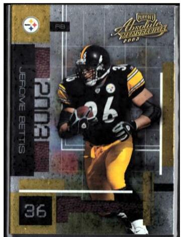 Jerome Bettis #43 2003 Playoff Absolute Memorabilia Football