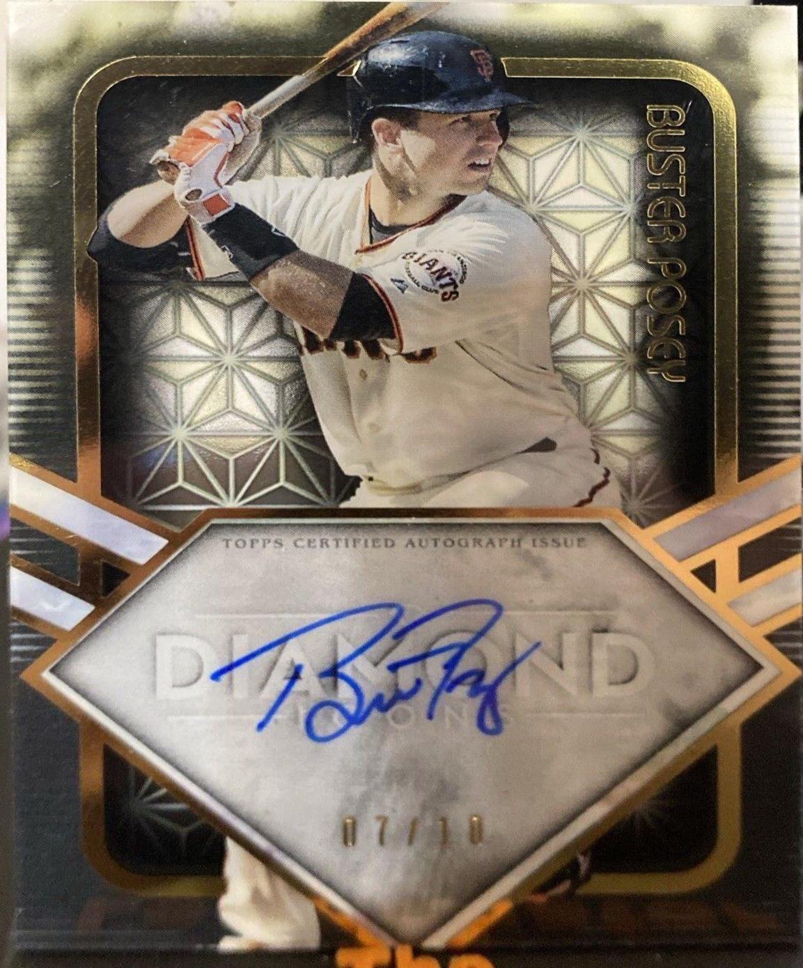 Buster Posey #IOTD-BPO Baseball Cards 2022 Topps Diamond Icons of the Diamond Autographs