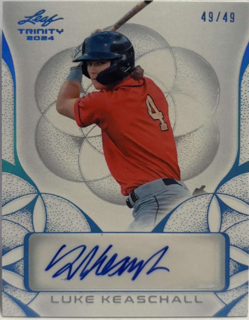 Luke Keaschall #BA-LK1 2024 Leaf Trinity Autograph Baseball
