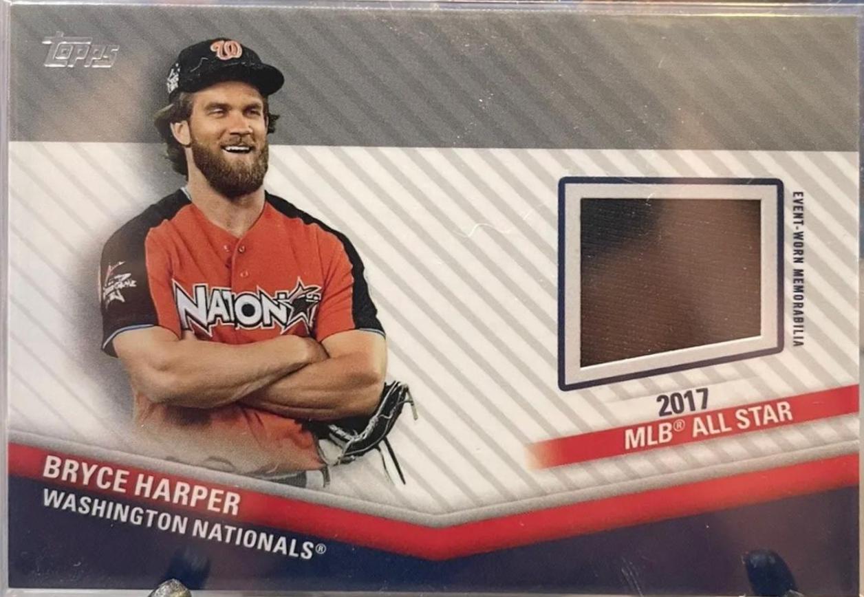 Bryce Harper #ASSC-BH Baseball Cards 2020 Topps Update All Star Stitches Relics