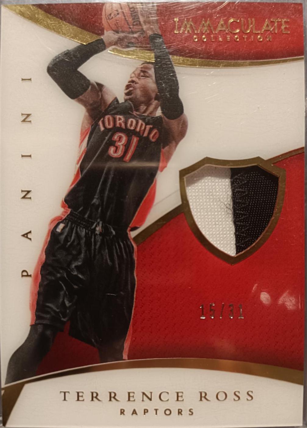 Terrence Ross #P-TR Basketball Cards 2014 Panini Immaculate Collection Patches
