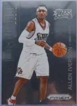 Allen Iverson #9 Basketball Cards 2023 Panini Prizm Deca Decade Dominance