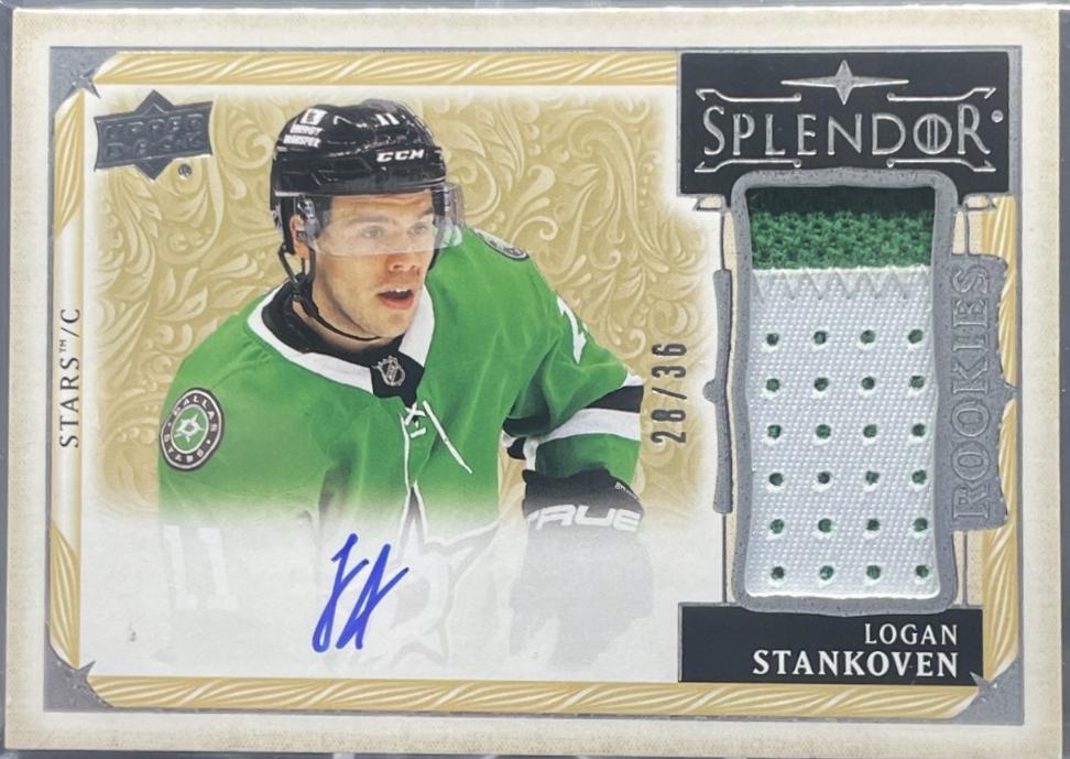 Logan Stankoven #SP-LS 2024 Upper Deck The Cup Splendor Patch Hockey