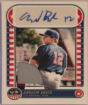 Andrew Brech #1 Baseball Cards 2025 Panini Stars and Stripes 15U National Team Signature