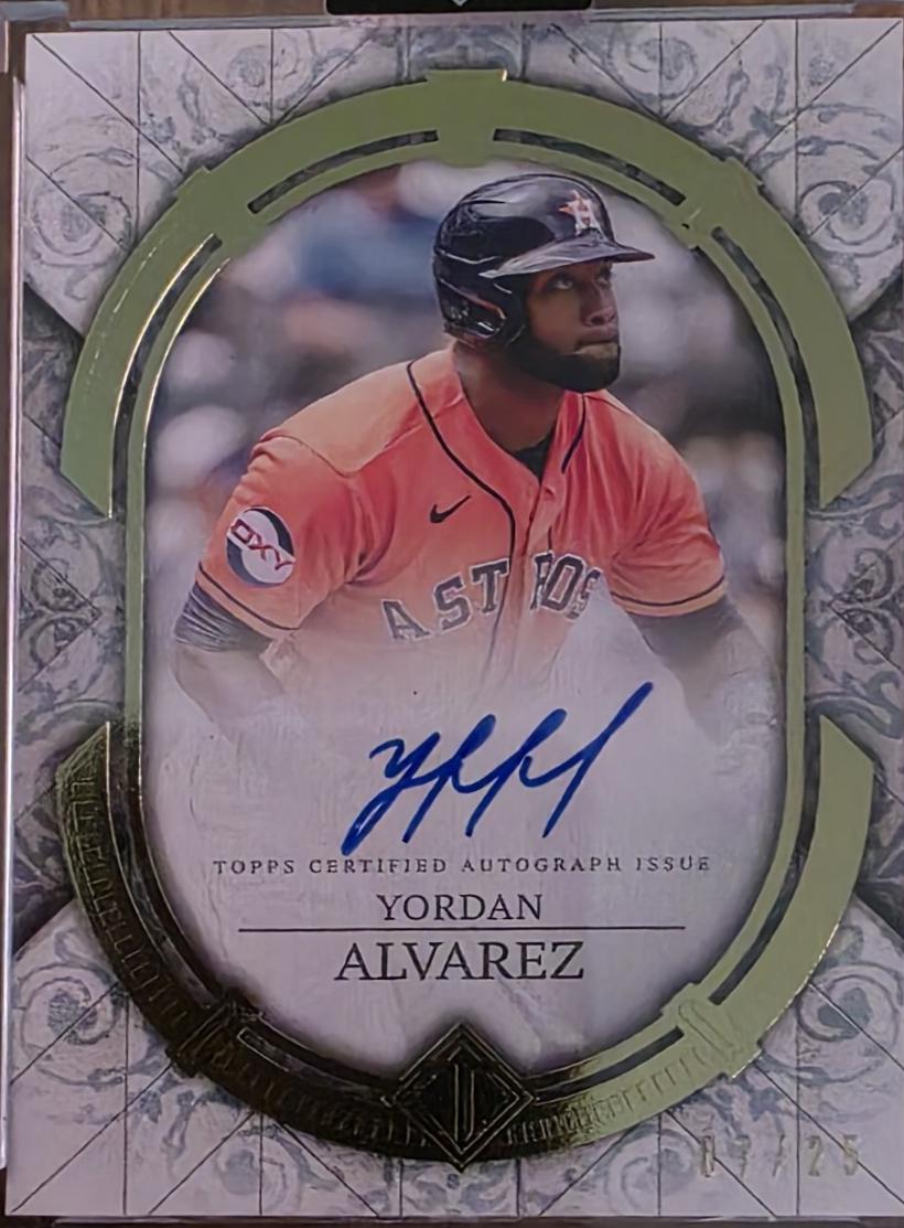Yordan Alvarez #TCA-YA Baseball Cards 2024 Topps Transcendent Collection Autograph