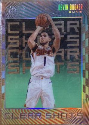 Devin Booker #8 Basketball Cards 2019 Panini Illusions Clear Shots