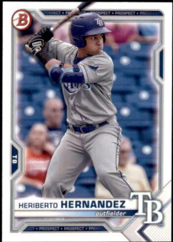 Heriberto Hernandez #BD-100 Baseball Cards 2021 Bowman Draft