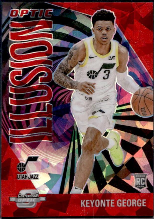 Keyonte George [Red Cracked Ice] #17