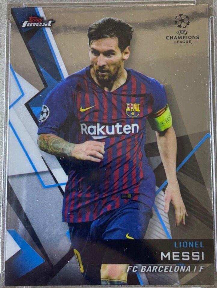 Lionel Messi #1 Soccer Cards 2018 Finest UEFA Champions League