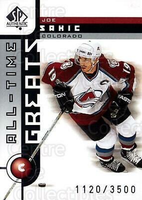 Joe Sakic #94 Hockey Cards 2001 SP Authentic