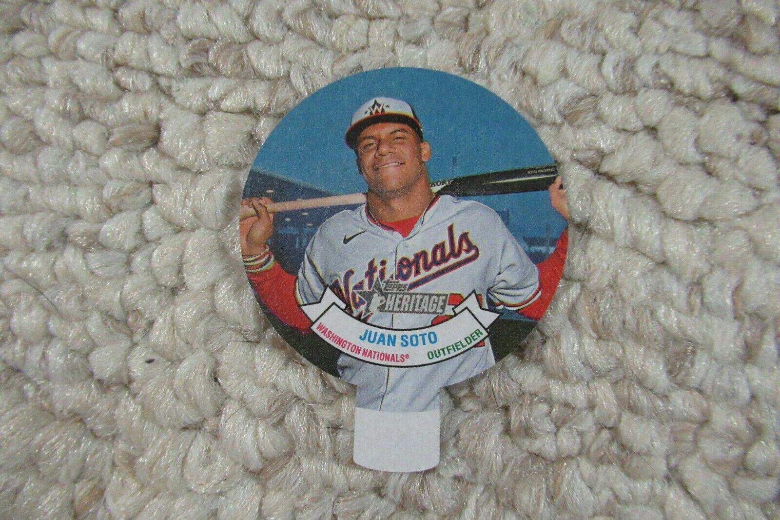 Juan Soto #23 Baseball Cards 2021 Topps Heritage 1972 Candy Lids