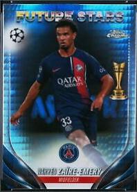 Warren Zaire-Emery #159 Soccer Cards 2023 Topps Chrome UEFA Club
