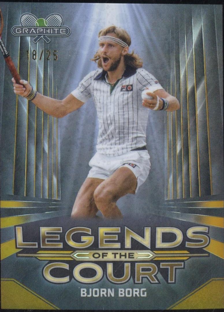 Bjorn Borg #LOC-BB Tennis Cards 2024 Topps Graphite Legends of the Court