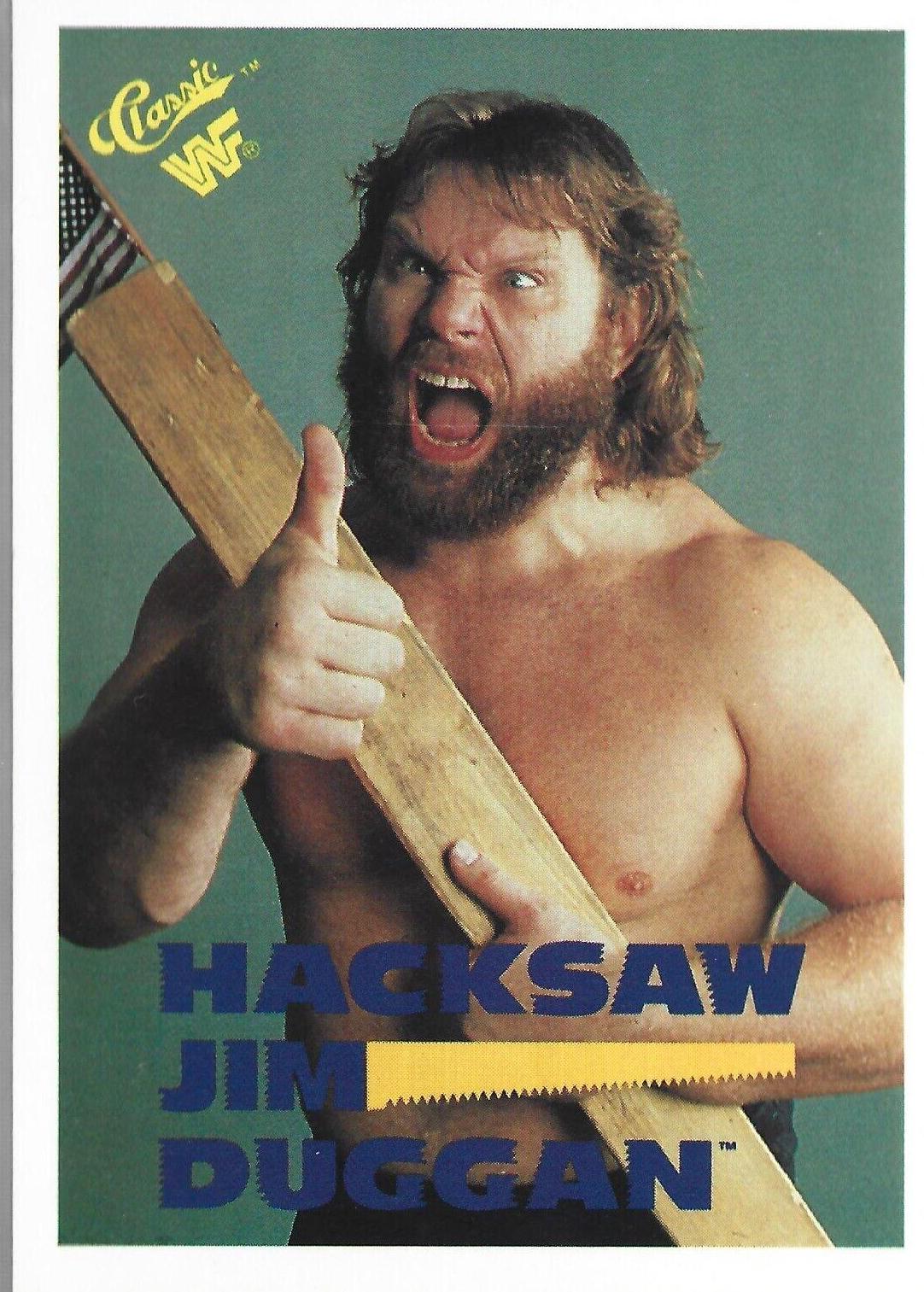 Hacksaw Jim Duggan #9 Wrestling Cards 1989 Classic WWF