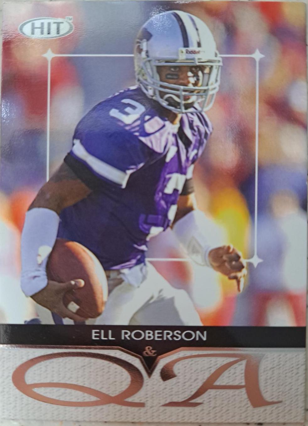 Ell Roberson #Q30 Football Cards 2004 Sage Hit Q&A