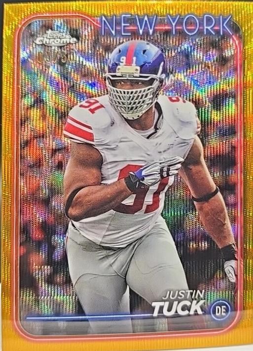 Justin Tuck [Gold Wave Refractor] #142