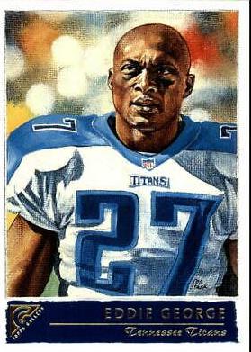 Eddie George #43 Football Cards 2001 Topps Gallery