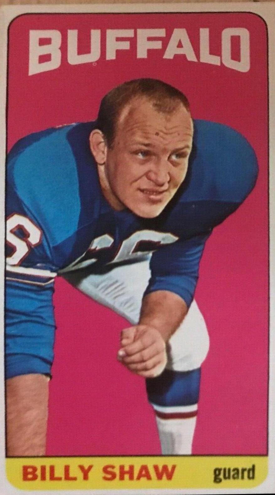 Billy Shaw #41 Football Cards 1965 Topps