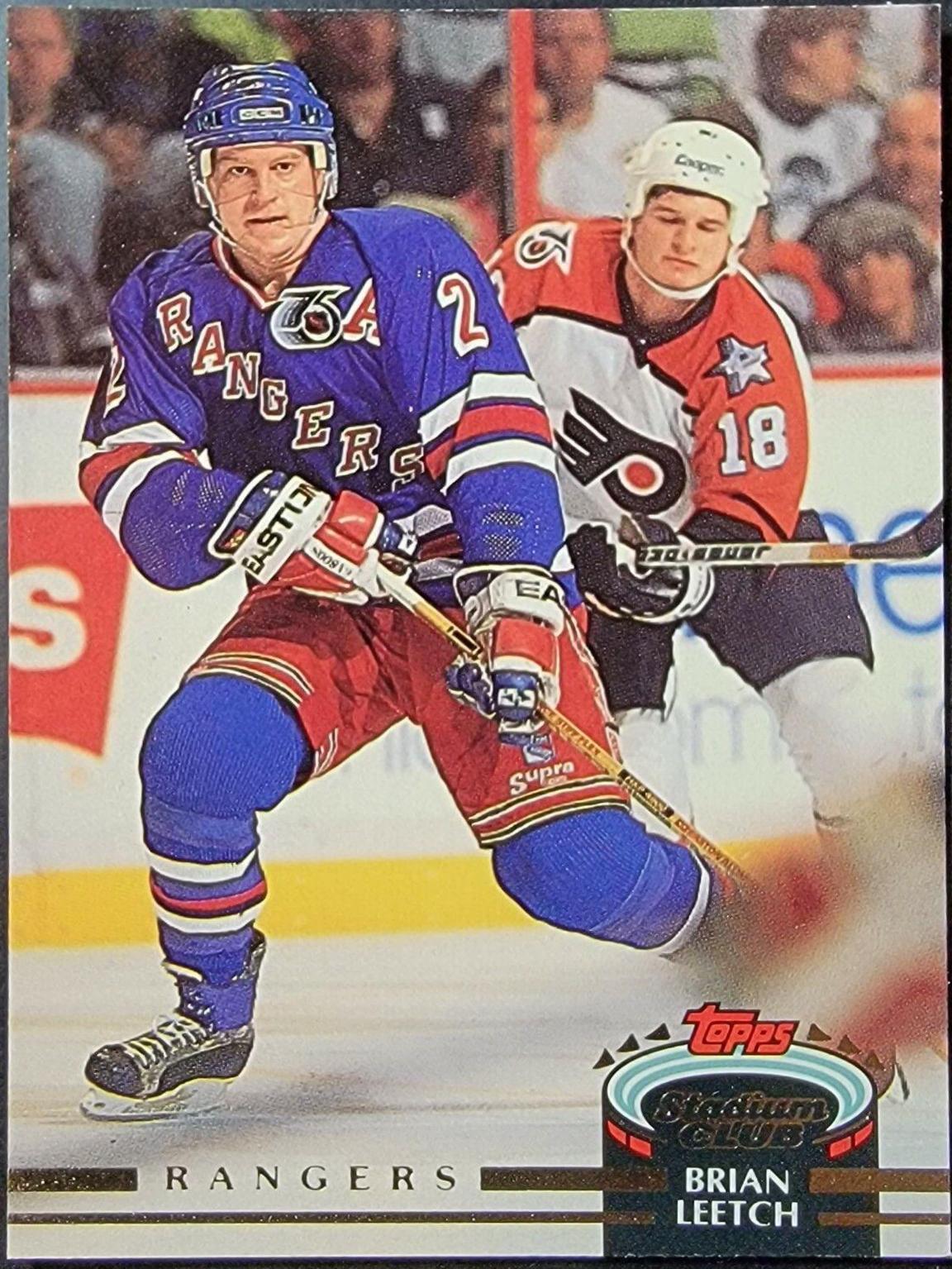 Brian Leetch #73 Hockey Cards 1992 Stadium Club