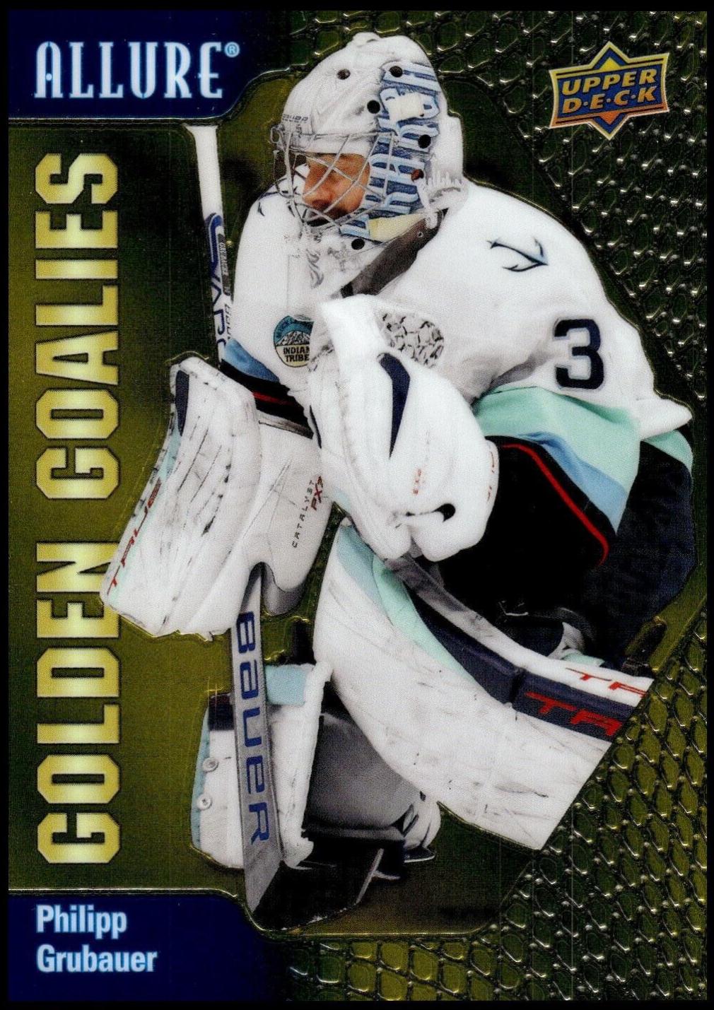 Philipp Grubauer #GG-14 Hockey Cards 2023 Upper Deck Allure Golden Goalies