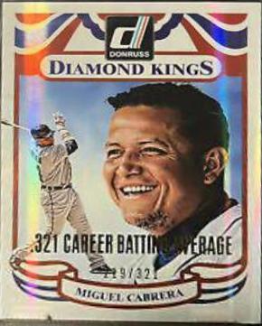 Miguel Cabrera #9 Baseball Cards 2014 Donruss