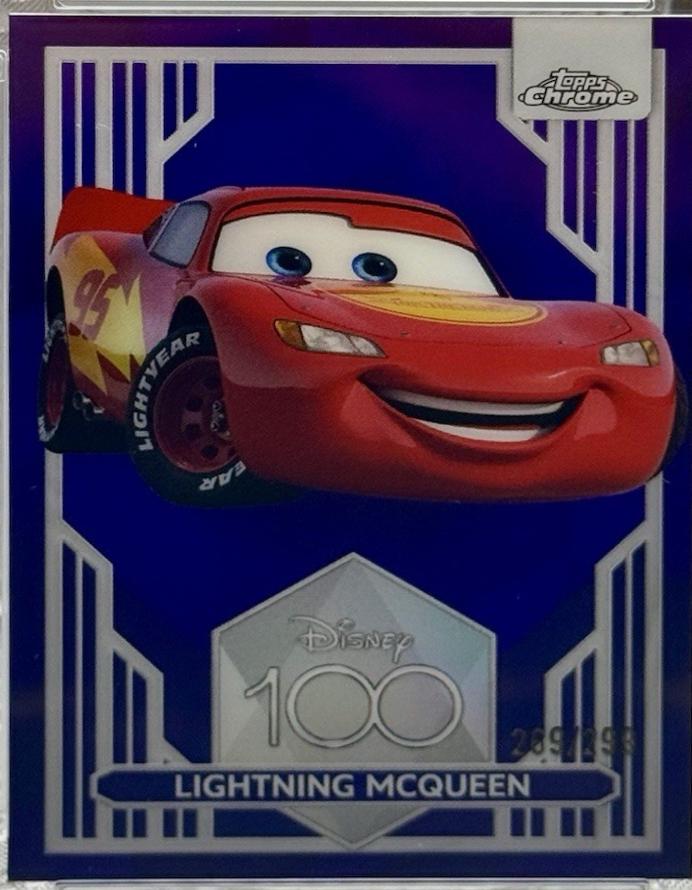 Lightning McQueen [Purple] #95 Prices | 2023 Topps Chrome Disney 100