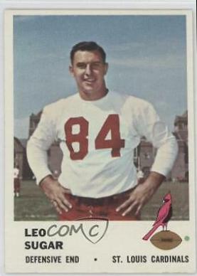 Leo Sugar #28 Football Cards 1961 Fleer