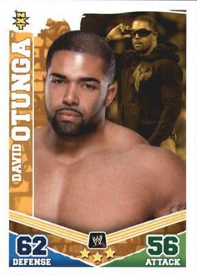 David Otunga Wrestling Cards 2010 Topps Slam Attax WWE Mayhem
