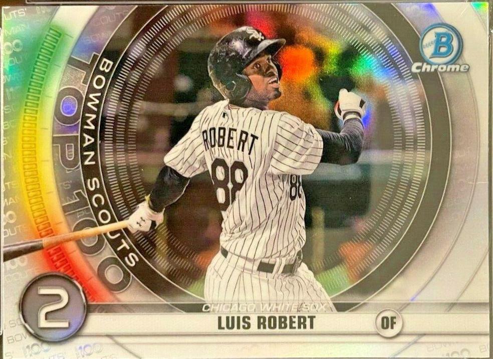Luis Robert #BTP2 Baseball Cards 2020 Bowman Chrome Scouts' Top 100
