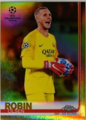 Robin Olsen #3 Soccer Cards 2018 Topps Chrome UEFA Champions League