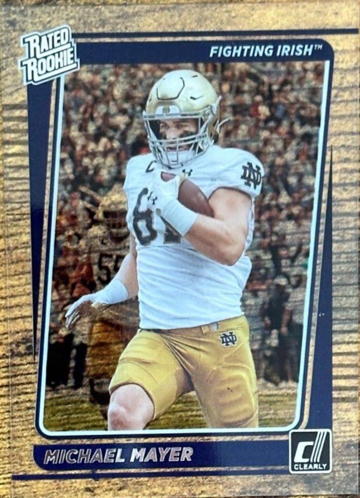 Michael Mayer #31 Football Cards 2023 Panini Chronicles Draft Picks Clearly Donruss