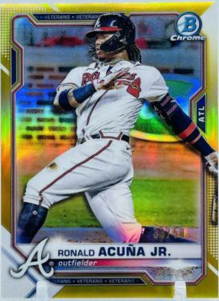 Ronald Acuna Jr. [Gold Refractor] #11